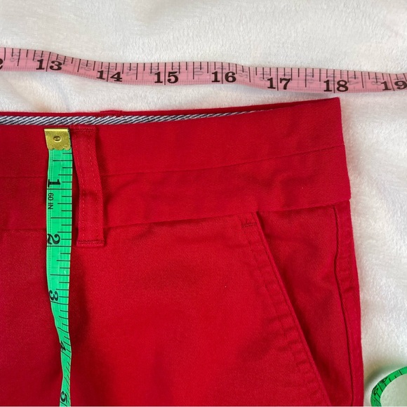 Vibrant Red Shorts Size 12 Land N Sea Tailored Look Pockets Front and Back - Picture 9 of 12